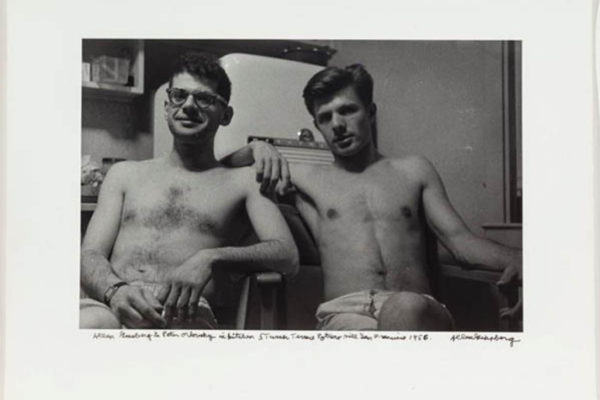 Allen Ginsberg, Allen Ginsberg and Peter Orlovsky, 5 Turner Terrace. silver gelatin print (1956)
