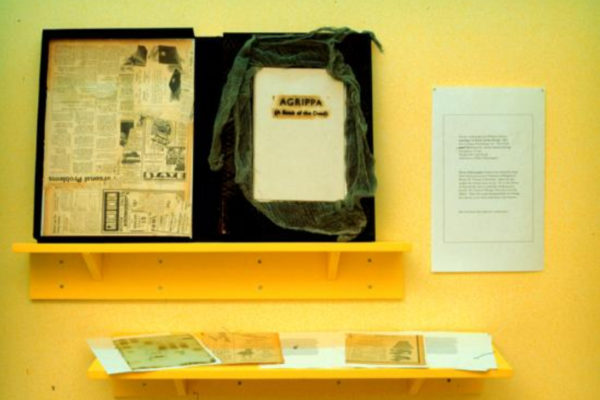 Dennis Ashbaugh & William Gibson. Agrippa (A Book of the Dead). Mixed media, 47 pp. Lent by Dr. Peter Schwenger (1992)