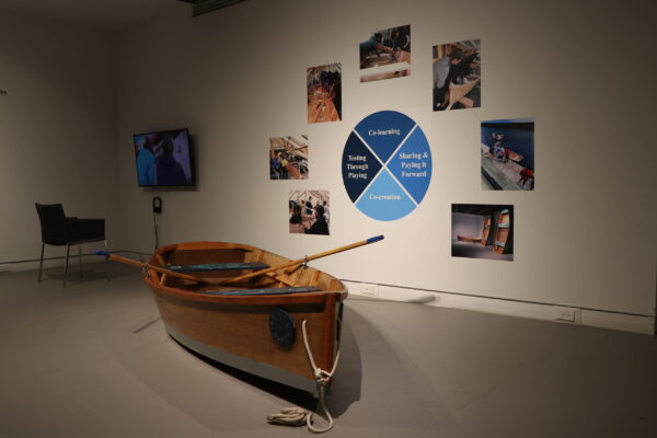 Life Cycle of a Boat. Installation image, MSVU Art Gallery, 2023
